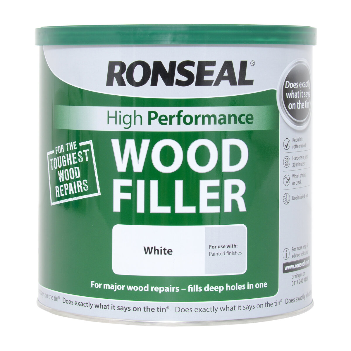 Ronseal High performance Woodfiller White 3.7kg